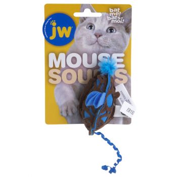 JW Cataction Catnip Mouse Cat Toy, Assorted Colors
