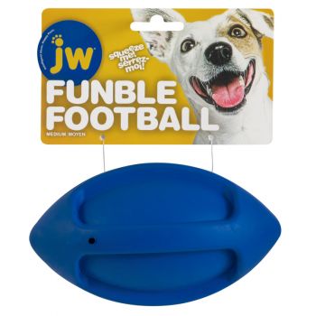 JW iSqueak Funble Football, Medium, Assorted Colors