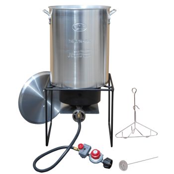 King Kooker Model #12RTF  29 Qt. Turkey Frying Propane Outdoor Cooker Package with Battery Operated Timer