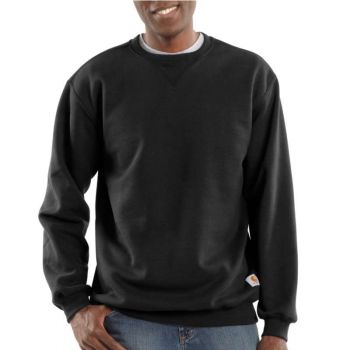 Men's Midweight Crewneck Sweatshirt - Black,XL