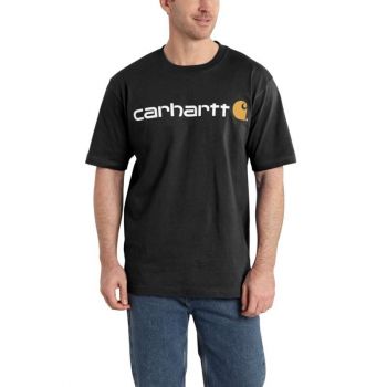 Men's Short-Sleeve Logo T-Shirt - Black,XL