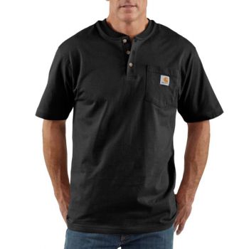Men's Workwear Short-Sleeve Henley T-Shirt
