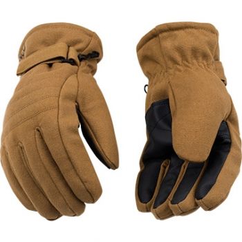 HydroFlector™ Brown Heavy Duck Canvas Ski Gloves