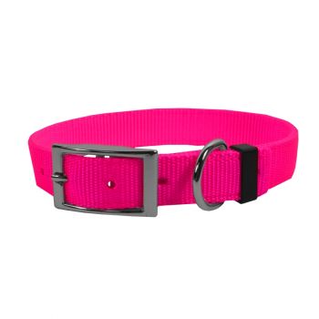 Extended D Nylon Collar, 24”, Hot Pink