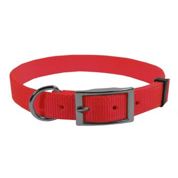 Extended D Nylon Collar, 18”, Red