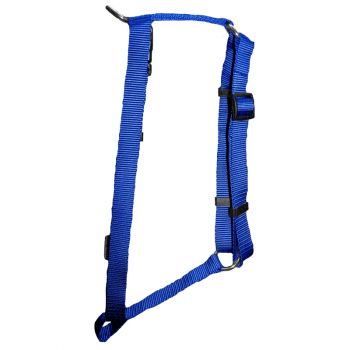 Adjustable Harness, Large, Blue, 1”x22”-38”