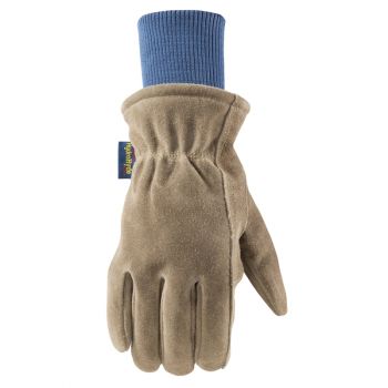 Men's HydraHyde Insulated Split Leather Winter Work Gloves (Wells Lamont 1196)