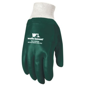 Slip-On PVC Coated Chemical Resistant Gloves, One Size (Wells Lamont 180)