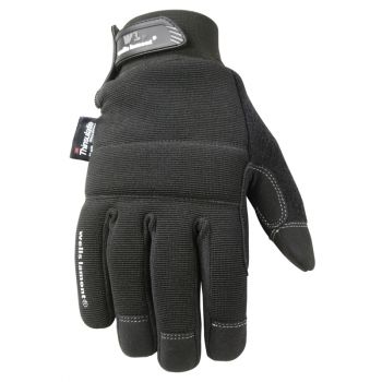 Men's Black Winter Gloves, Touchscreen, Thinsulate Insulation (Wells Lamont 7760)