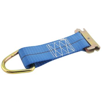 Blue 2" x 8" Tie-Off E-Track Strap with Cam Buckle