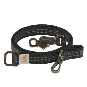 Carhartt Dog Leash, Black / Brushed Brass, Large
