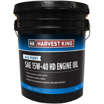 Harvest King All Fleet SAE 15W-40 HD Engine Oil, 5 Gal.