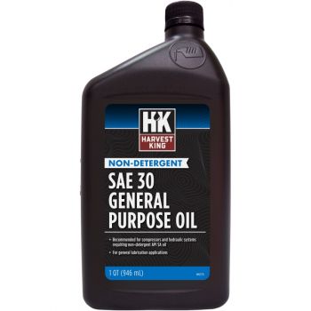 Harvest King Non-Detergent SAE 30 General Purpose Oil, Qt.