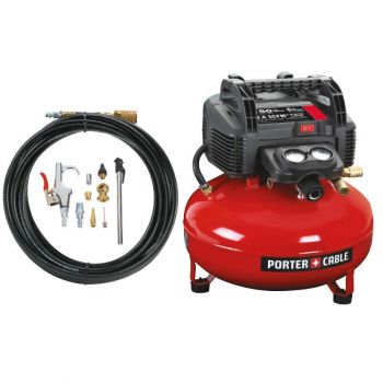 PORTER-CABLE 150 PSI, 6 Gallon Oil-Free Pancake Air Compressor