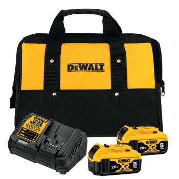 DEWALT 20V MAX 5.0Ah Starter Kit with 2 Batteries