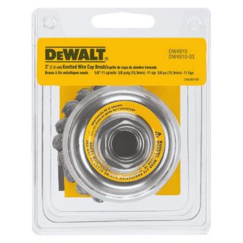 DEWALT 3-in x 5/8 to 11-in Cup Brush - Knotted