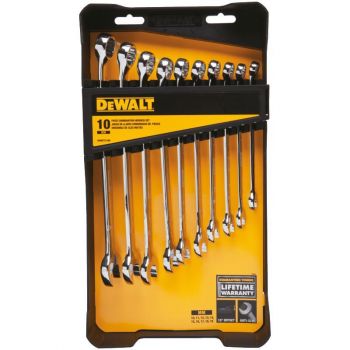DEWALT 10 piece Combination Wrench Set (MM)