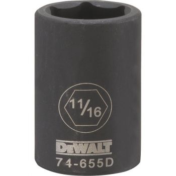 DEWALT 1/2 Drive X 11/16 6PT Standard Impact Socket