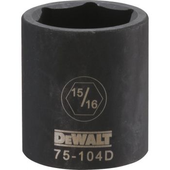 DEWALT 1/2 Drive X 15/16 6PT Standard Impact Socket