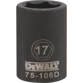 DEWALT 6 Point 1/2" Drive Impact Socket 17 MM