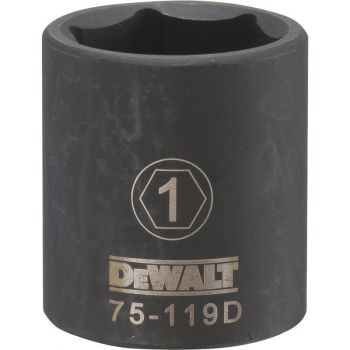 DEWALT 1/2 Drive X 1 6PT Standard Impact Socket