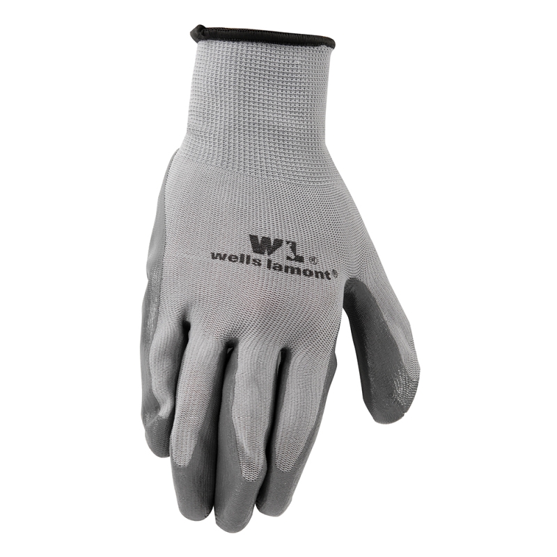 Men's Coated Grip Work Gloves, Nitrile Coating, Medium (Wells Lamont 546M)