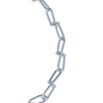 Double Loop Chain, Zinc, #3x50’