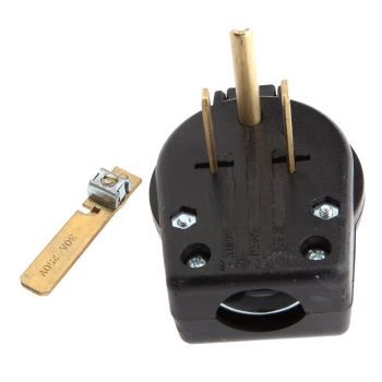 Pin-Type Electrical Plug, 230-Volt, 50 AMP