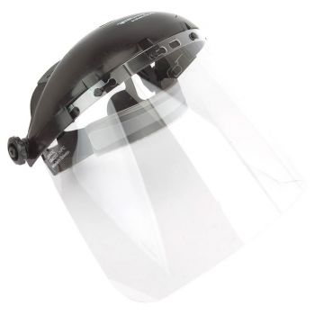 Face Shield with Ratchet-Type Headgear, Clear