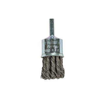 End Brush Knotted, 1" x .020" x 1/4" Shank