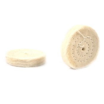Buffing Wheel, Cotton, Replacement, 1-1/2" (2-Pack)