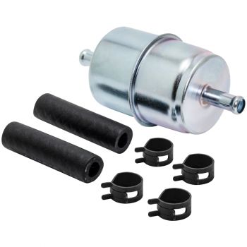 Baldwin BF840-K1 In-Line Fuel Filter with Clamps and Hoses