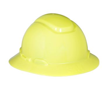 3M™ Full Brim Hard Hat with 4-Point Ratchet Suspension, Yellow