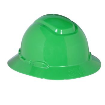 3M™ Full Brim Hard Hat with 4-Point Ratchet Suspension, Green