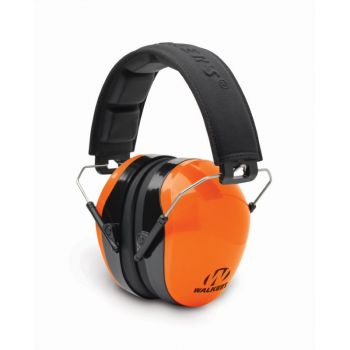 Dual Color Passive Muff Embossed Headband - Blaze Orange