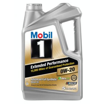 Mobil 1 Extended Performance Full Synthetic Motor Oil 0W-20, 5 Qt.
