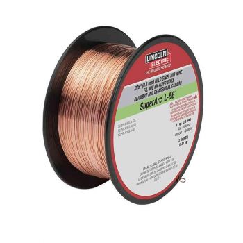 Lincoln Electric .025 in. SuperArc L-56 ER70S-6 MIG Welding Wire for Mild Steel (2 lb. Spool)