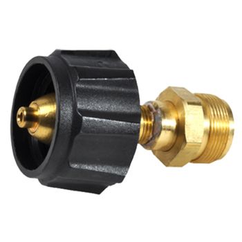 Propane Bulk Cylinder Adapter with Appliance End Fitting and Acme Nut