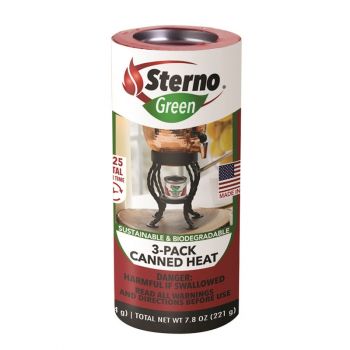 Sterno 45 Min. Canned Heat Cooking Fuel, 3 pk