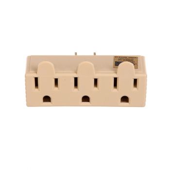 Eaton 3 Outlet Tap, Ivory