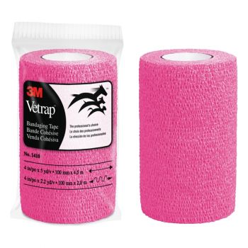 3M™ Vetrap™ Bandaging Tape – 4", Hot Pink