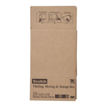 Scotch™ Folded Box, 12” x12” x12"