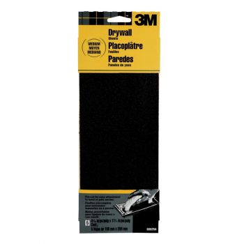 3M™ Medium Grit Drywall Sanding Sheets, 4-3/16” x 11”