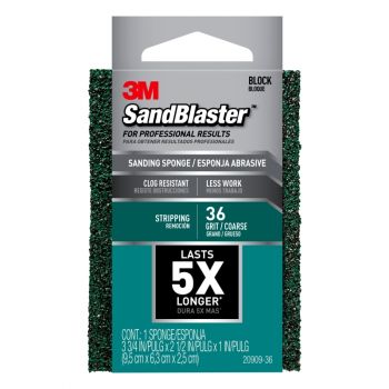 3M™ Sand Blaster Sanding Sponge, 36 Grit
