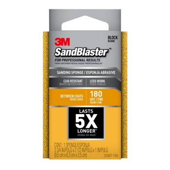 3M™ Sand Blaster Sanding Sponge, 180 Grit