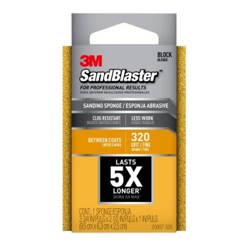3M™ Sand Blaster Sanding Sponge, 320 Grit