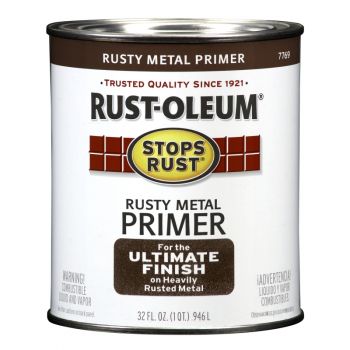 Rusty Metal Primer, Quart, Rusty Metal Primer
