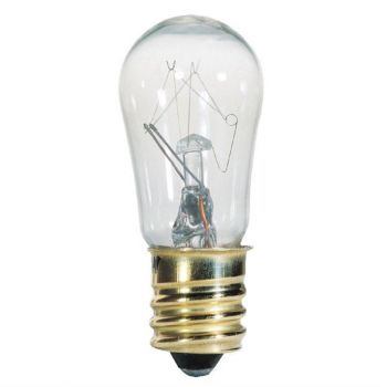  6-Watt Clear S6 Incandescent Light Bulb with Candelabra Base (2-Pack)