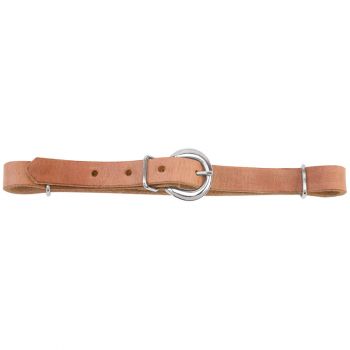 Straight Harness Leather Curb Strap, Russet