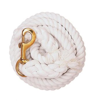 Cotton Lead Rope with Solid Brass 225 Snap 